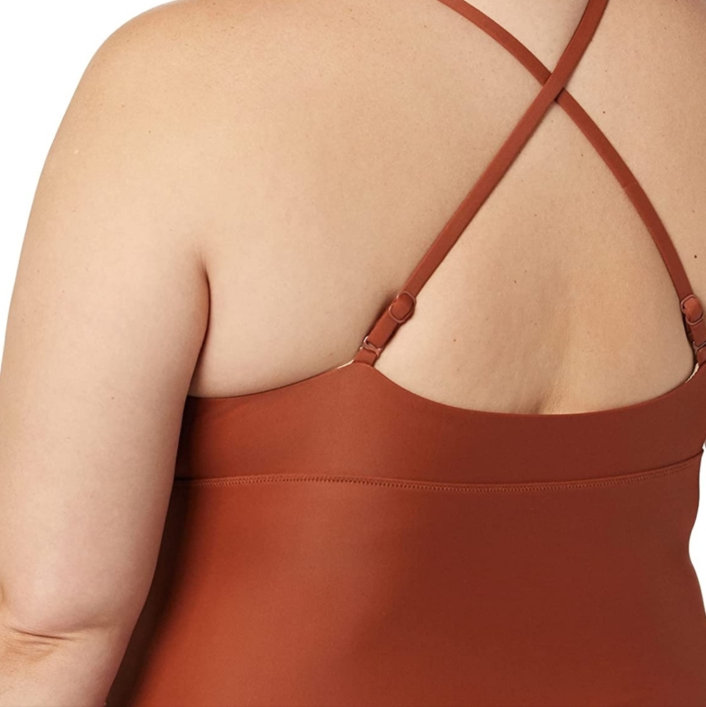 Women's Plunge Tummy Control Shaping Swimsuit - Picture 6 of 7